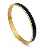 Navy Enamel Bangle